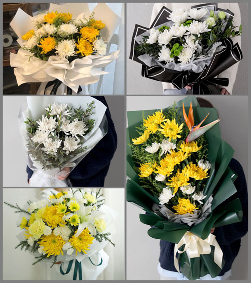 甘肃省庆阳华池县王咀子乡白事花束代送